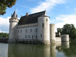 Chateau Sully in the Loire River valley in France