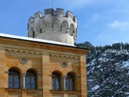 closed hohenschwangau castle