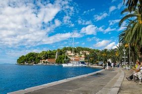 beautiful waterfront in old town, croatia, cavtat