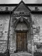 doorway of a historic building in France