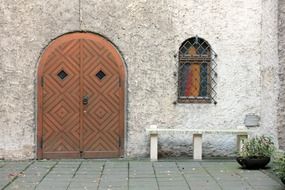 monastery wood door