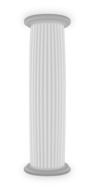 simple white column, illustration