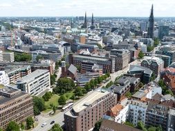 Hamburg city outlook views Germany