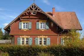 old building with window shutters