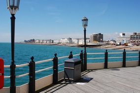 view of the sea from the pier