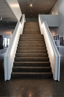 stone stairs up in modern interior