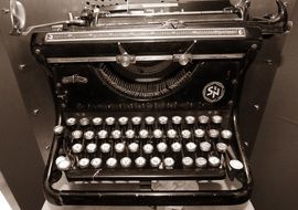 vintage mechanical typewriter
