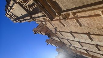 low angle view of cathedral of santa maria of palma, perspective, spain, mallorca