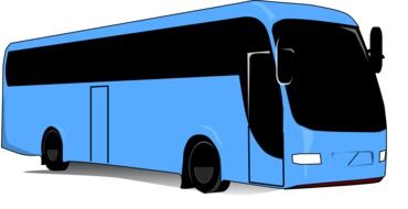 comfortable passenger bus, illustration