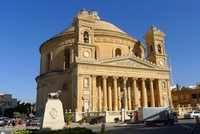 Basilica of the Assumption of Our Lady on square, Rotunda, malta, Mosta