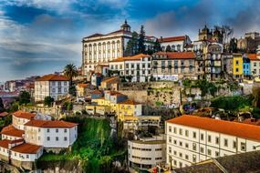 Wonderful portugal city houses roofs