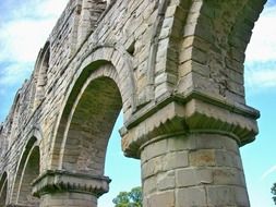 Buildwas Abbey ruin at sky, uk, england