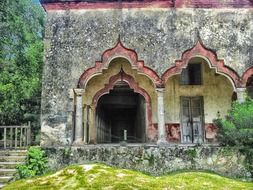 vault of abandoned historical building, mexico, kinchil