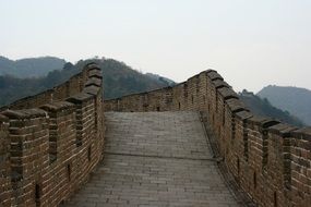 stone walk path in ancient great wall, china, Beijing