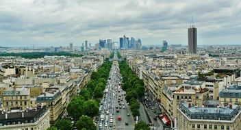 view of the city in paris