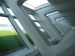 windows of Art Museum, usa, Wisconsin, Milwaukee