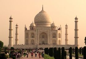 taj mahal the sight of agra india