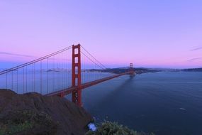 famous golden gate bridge in San Francisco California