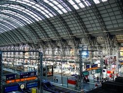 train ride central station Germany