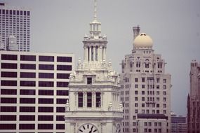 White Wrigley building in Chicago