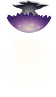 rustic purple ceiling light, illustration