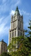 woolworth building, early skyscraper, usa, manhattan, nyc