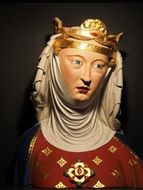 crowned woman bust, switzerland, basel