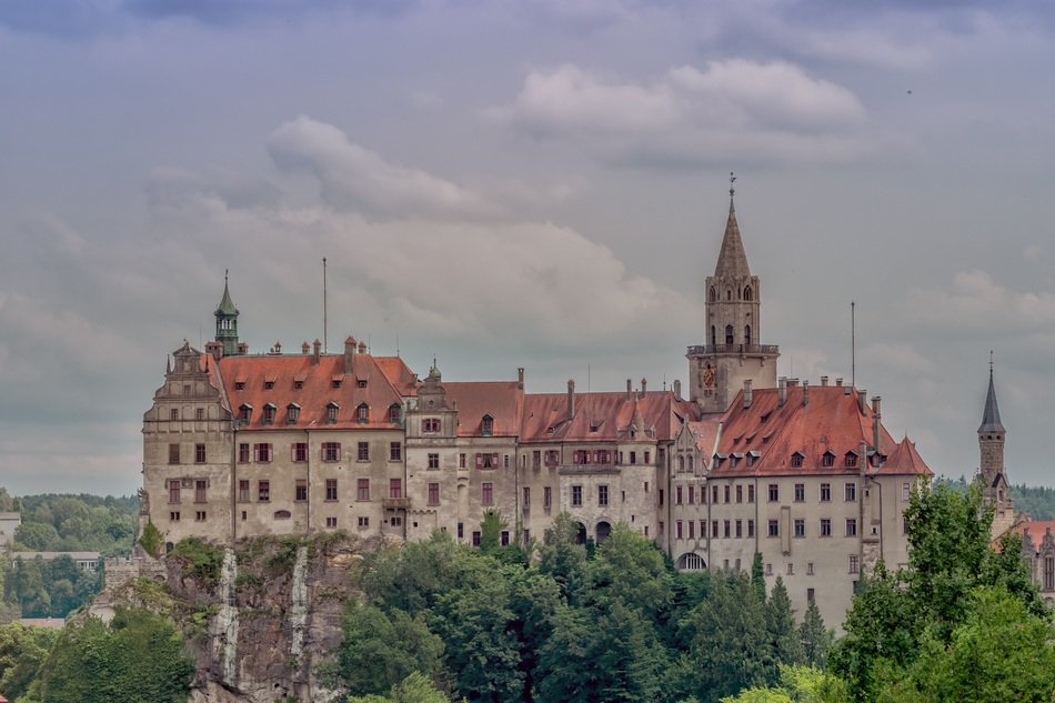 Sigmaringen Castle at summer, Germany, Baden-WÃ¼rttemberg