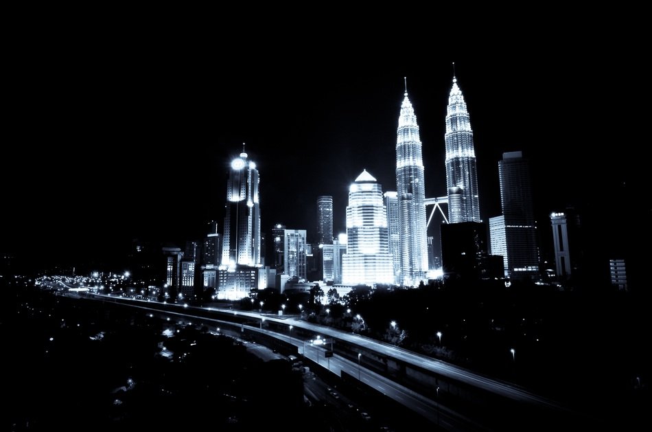 kuala lumpur, urban ,night,light,bright