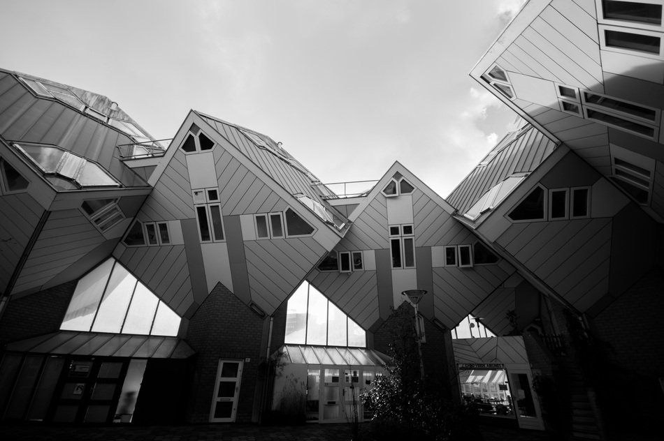 cubic design of houses in rotterdam