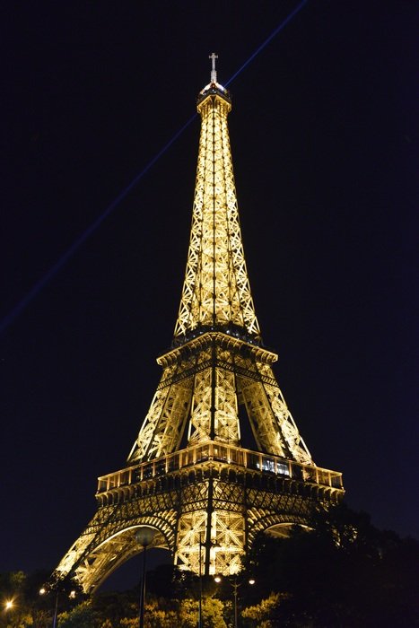 magnificent view of eiffel paris