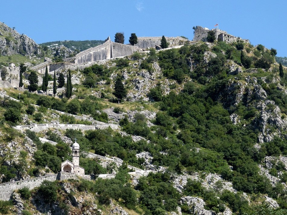 The old town of Kotor in Montenegro