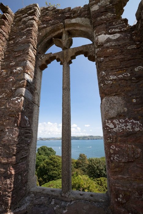 Ancient window in masonry wall