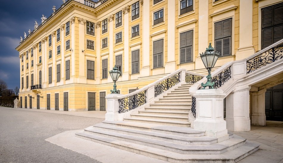 vienna sch C3 B6nbrunn castle yellow fronts