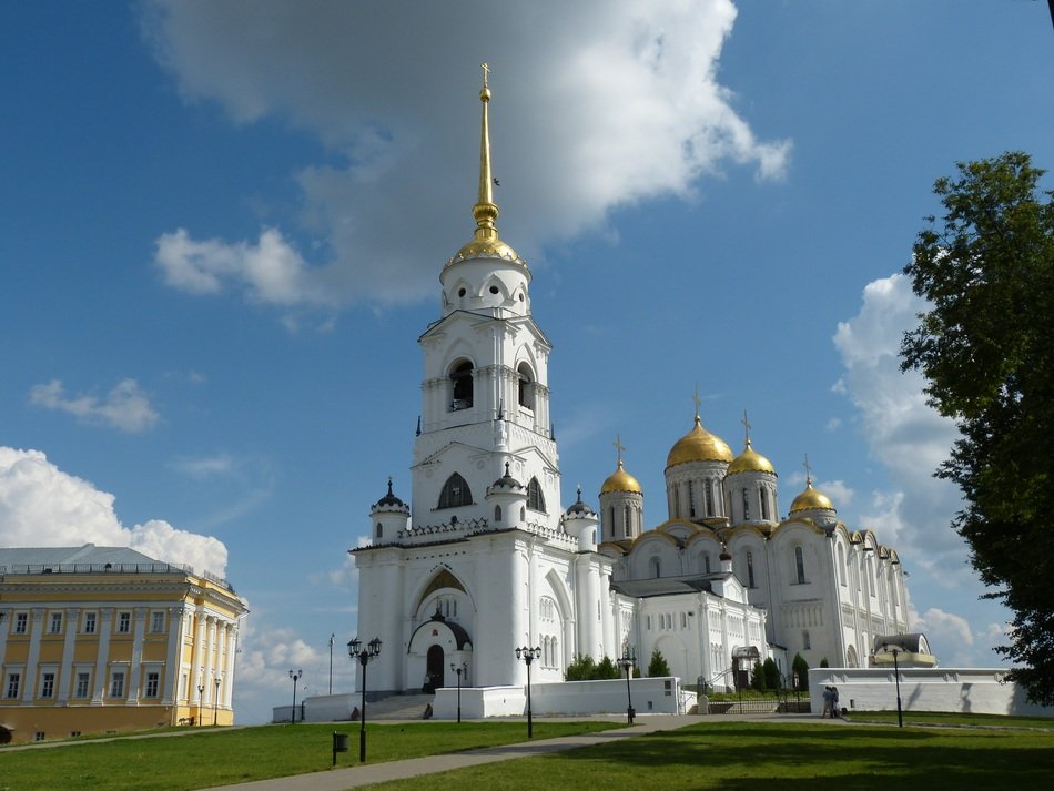 Dormition Cathedral at summer, russia, vladimir