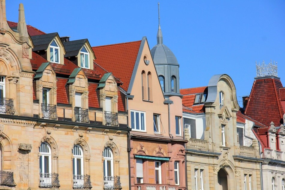 landscape of the antique facades