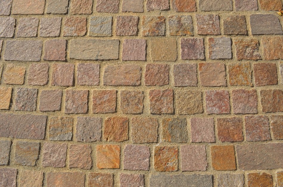 brown paving stones, background