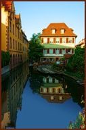 france chanal house Reflection on water river