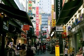 namdaemun market myeongdong seoul korea city street