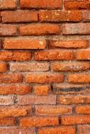 weathered red brick wall, texture