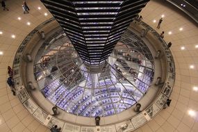 glass dome of the Reichstag Building in Berlin