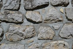 grey wild stone wall