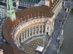 aerial view of london