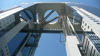 low angle view of Umeda Sky Building, japan, osaka