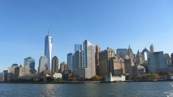 panorama streets of Manhattan