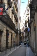 old city alley, spain, barcelona