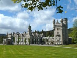 royal balmoral castle at summer, uk, Scotland
