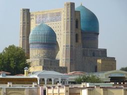 Bibi Khanum Mosque is a mosque in Samarkand, Uzbekistan.