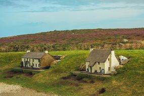 land’s end, old village houses at wilderness, uk, england, Cornwall