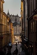 the Stockholm old town alley Sweden